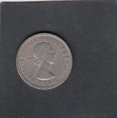 Beschrijving: 1 Shilling ELIZABETH II